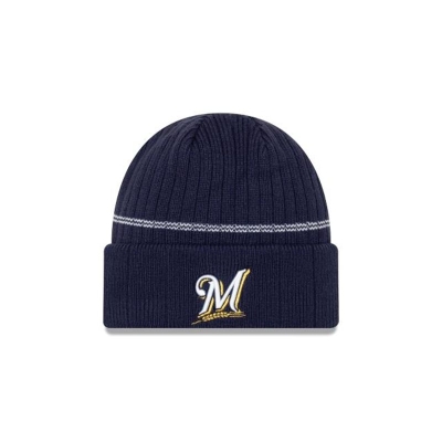 Sapca New Era Milwaukee Brewers MLB Sport Knit Beanie - Albastri